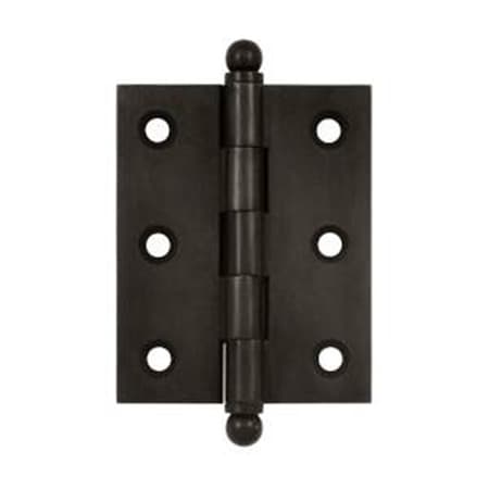 Patioplus 2.5 x 2 in. Hinge with Ball Tips, Oil Rubbed Bronze - Solid PA2155443